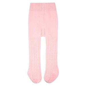 Tights 6 To 12 Months New Cozy Way Pink Thick Warm Cable Knit Baby Girls